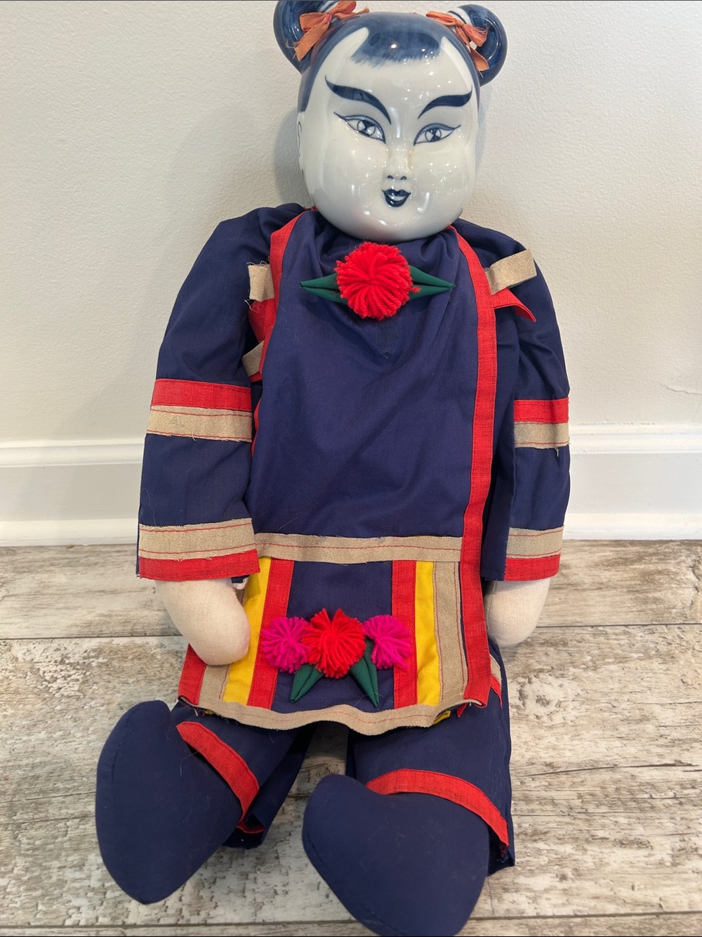 Chinese doll vintage porcelain head